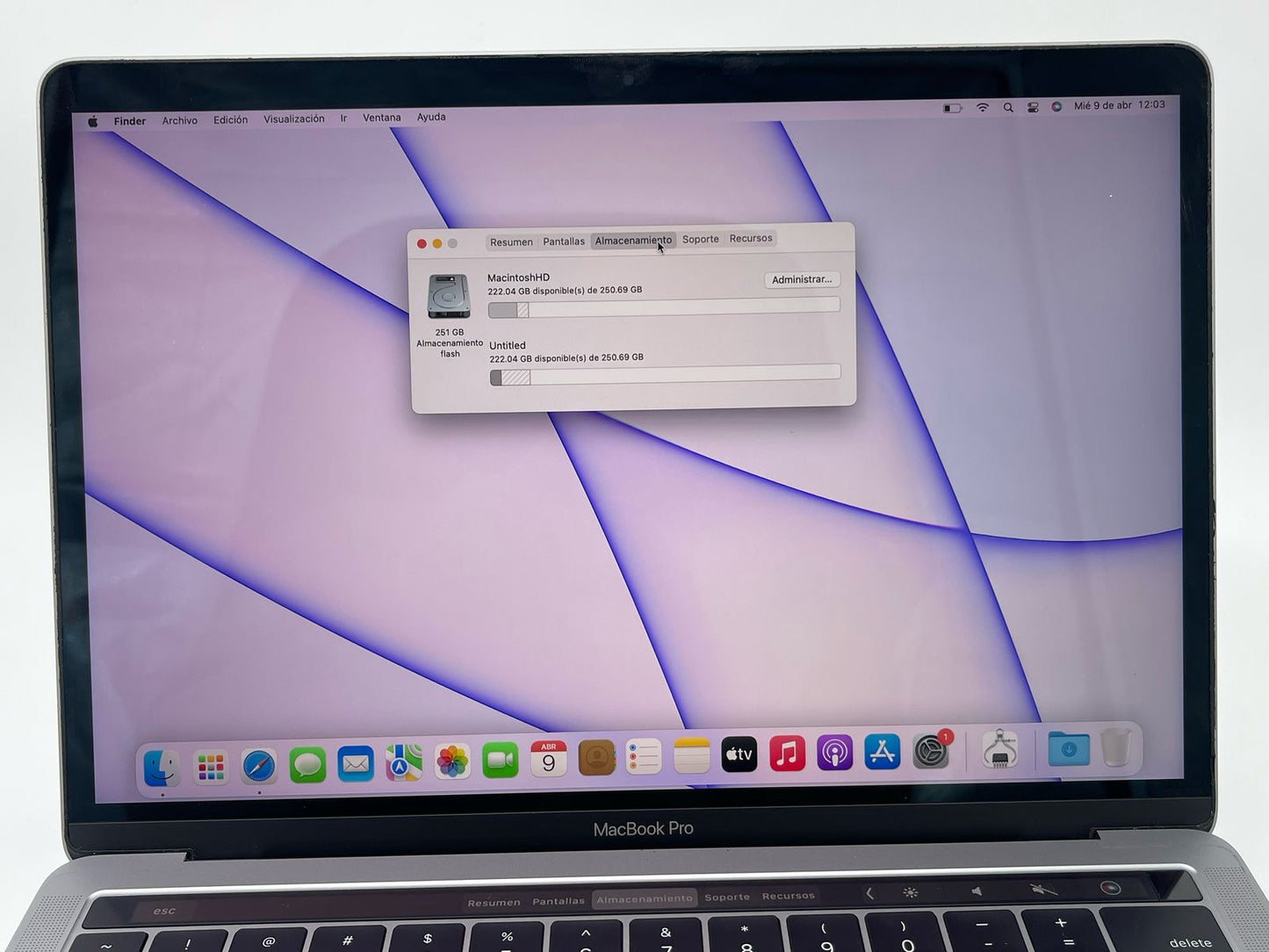 MacBook PRO 2016 256 GB Touch Bar