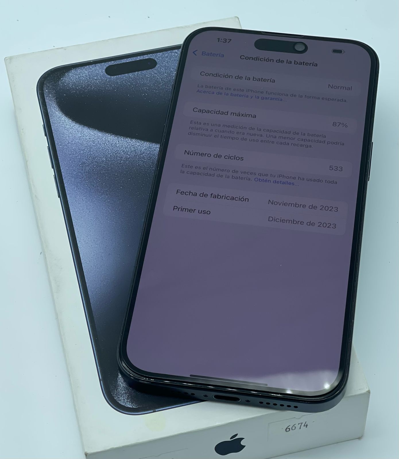 iPhone 15 PRO MAX 256 GB Libre E SIM